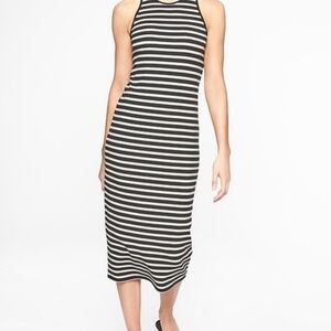 Athleta Sunkist Midi Black White Stripe
